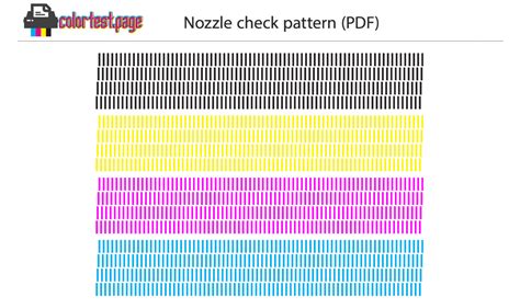 print head nozzle check|Printing the Nozzle Check Pattern .